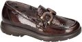 Fluchos -Dames bruin donker ballerina's & mocassins - Bruin