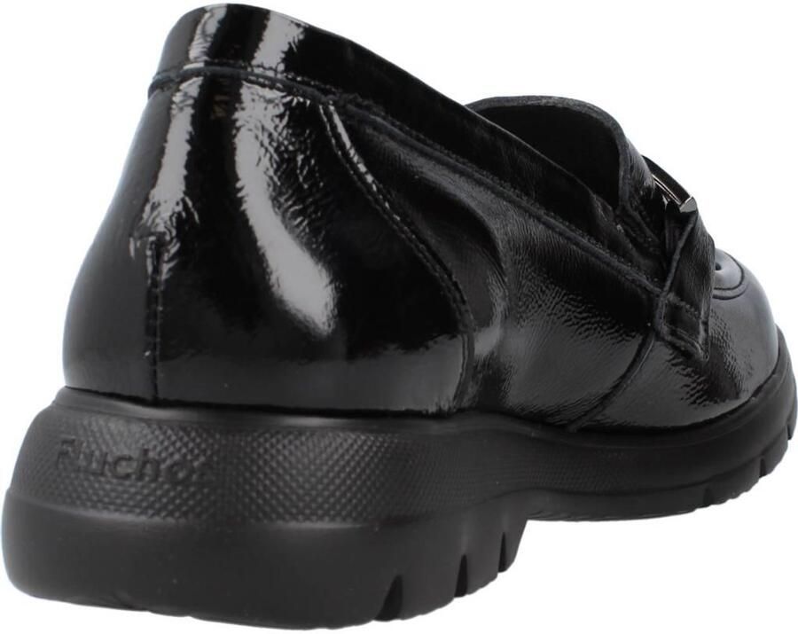 Fluchos -Dames zwart ballerina's & mocassins