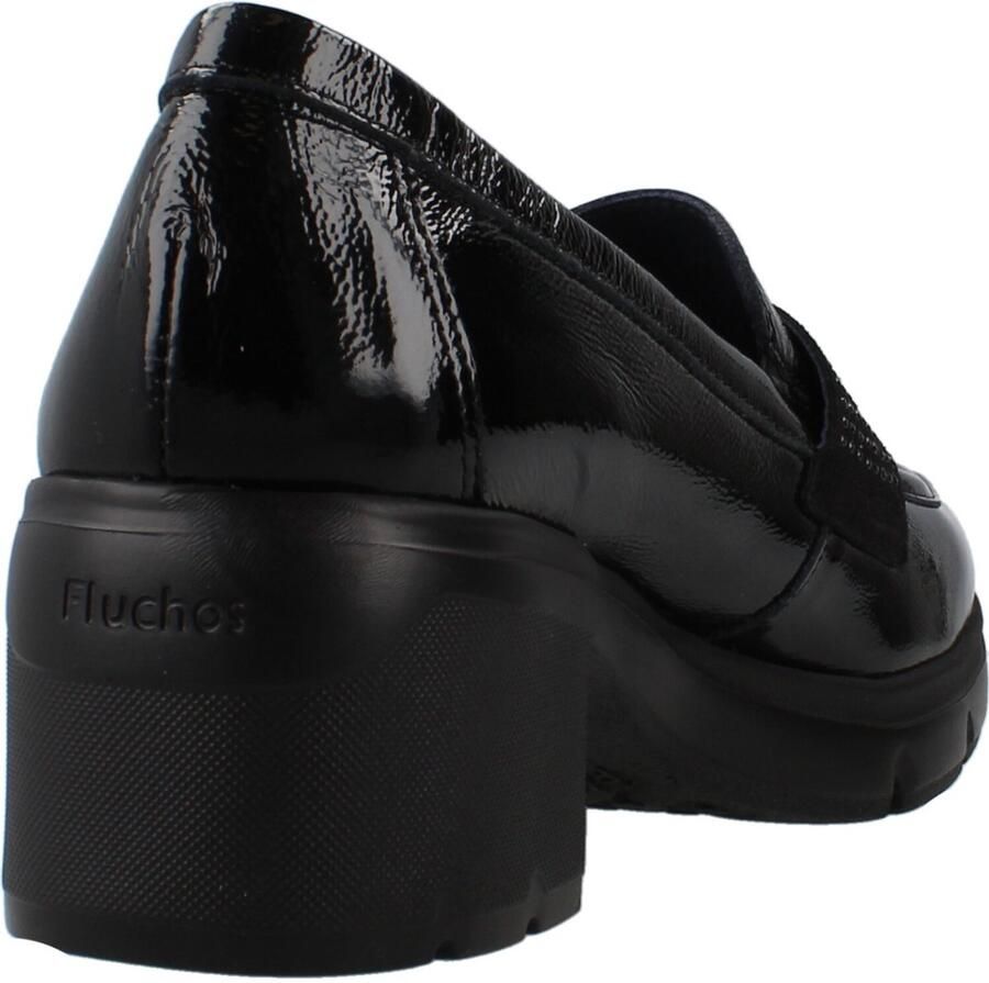 Fluchos F2517 NAPLACK CALF BURDEOS MULBERRY Zwart