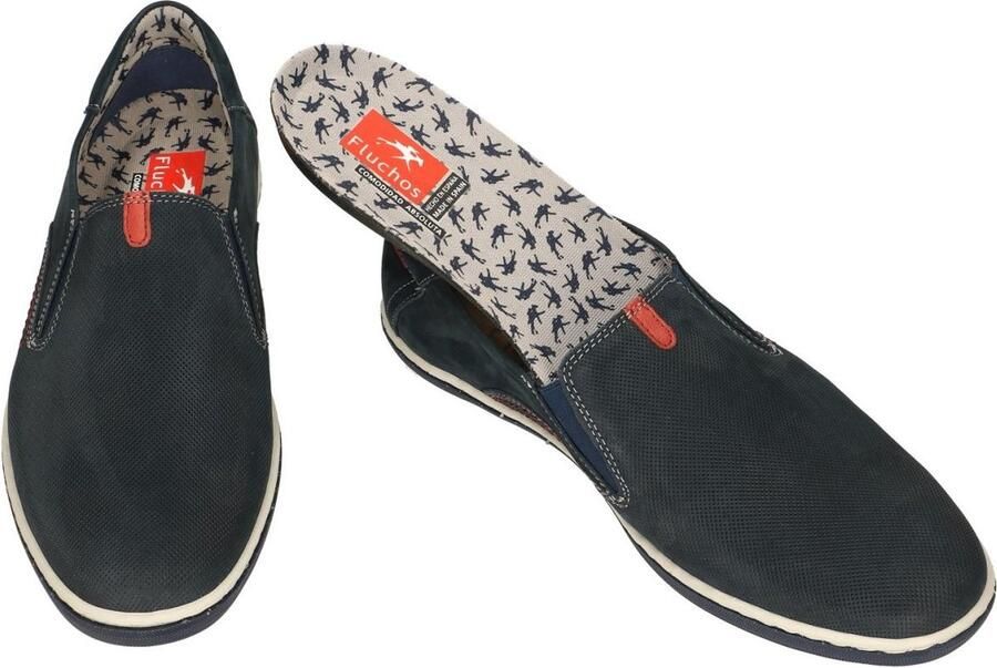 Fluchos Blauw Sportieve Moccasin Nubuck - Foto 3