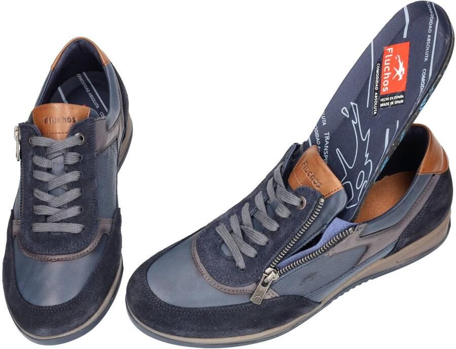 Fluchos -Heren blauw sneakers