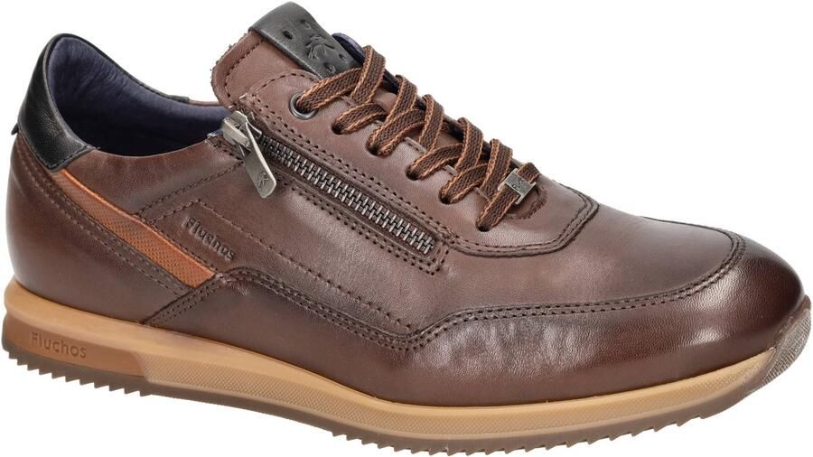 Fluchos -Heren bruin donker sneakers