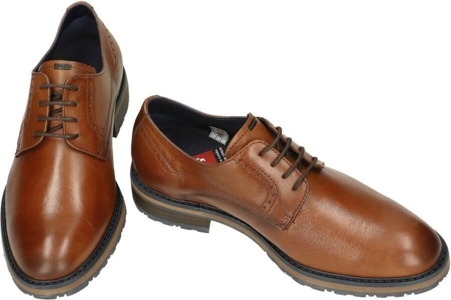 Fluchos -Heren cogna caramel geklede lage schoenen