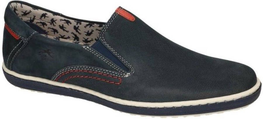 Fluchos Blauw Sportieve Moccasin Nubuck