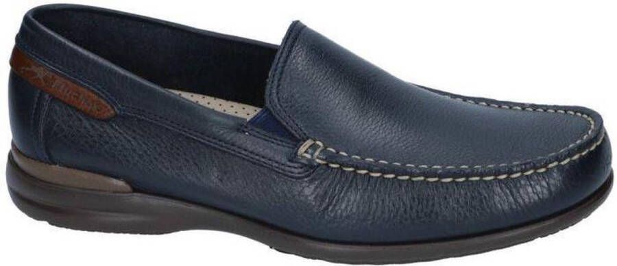 Fluchos Bruin Leren Loafers met Elastische Zijkanten