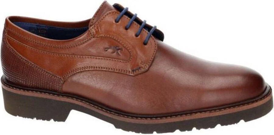 Fluchos -Heren cognac caramel geklede lage schoenen