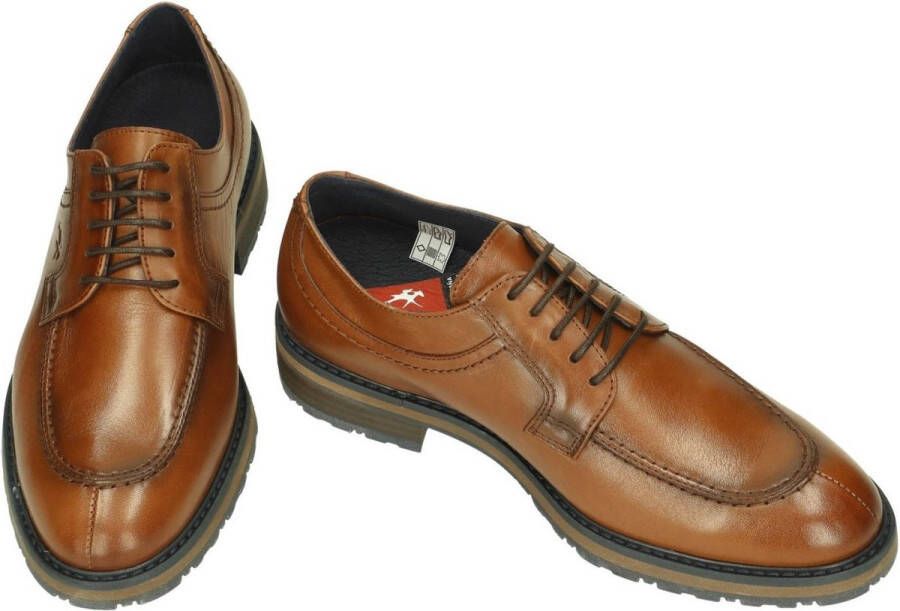 Fluchos -Heren cogna caramel geklede lage schoenen