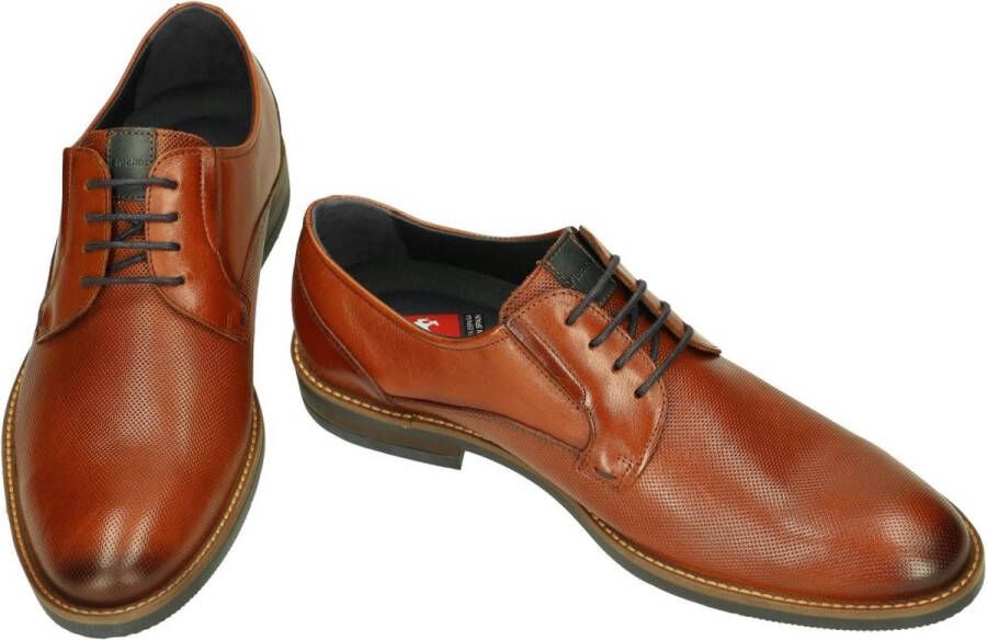 Fluchos -Heren cogna caramel geklede lage schoenen
