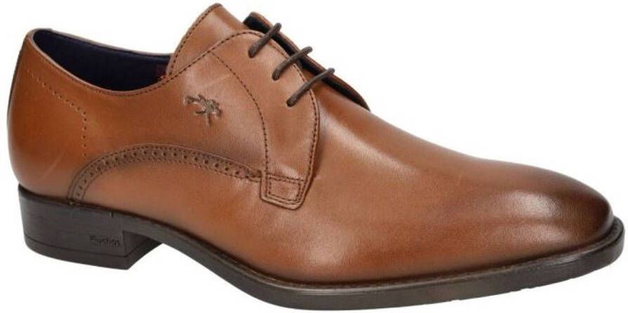 Fluchos -Heren cogna caramel geklede lage schoenen