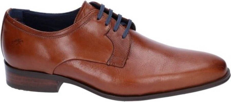 Fluchos -Heren cognac caramel geklede lage schoenen