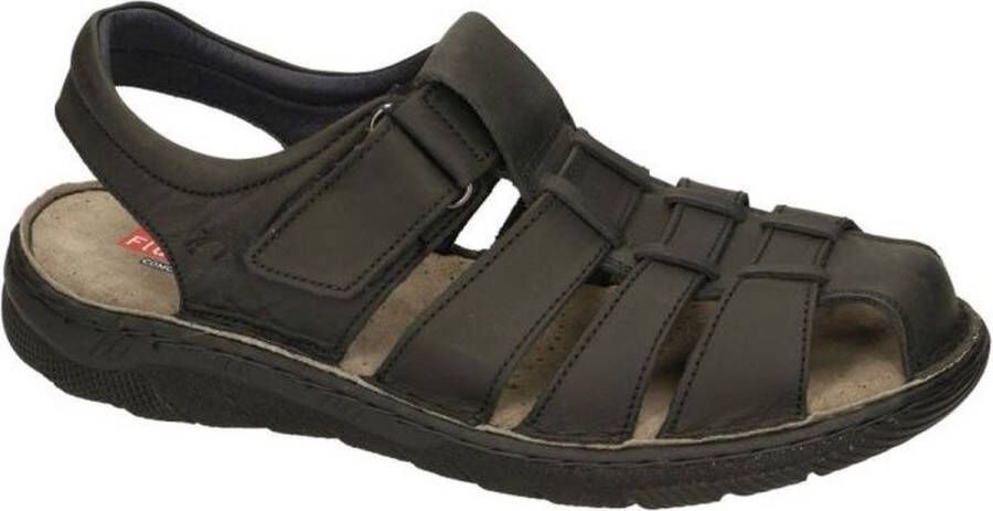 Fluchos Velcro Platte Sandalen Heren Stijl Black Heren