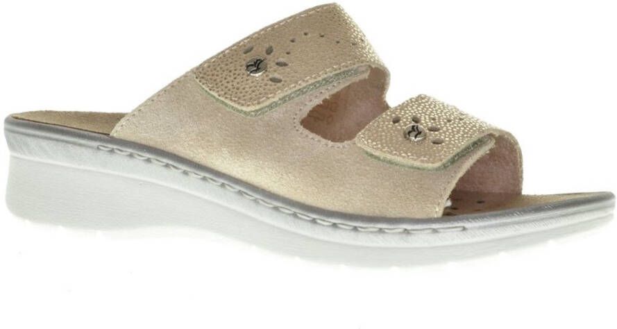 Fly FLOT Beige Damesslipper Steunzolen