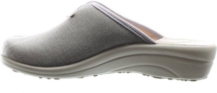Fly FLOT Beige Instap Pantoffel Met V-snit Voor Hoge Wreef