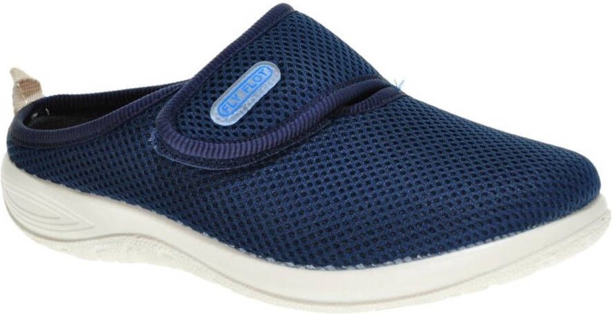 Fly FLOT Blauwe Brede Zomermuil Met Velcro Steunzolen Flyflot