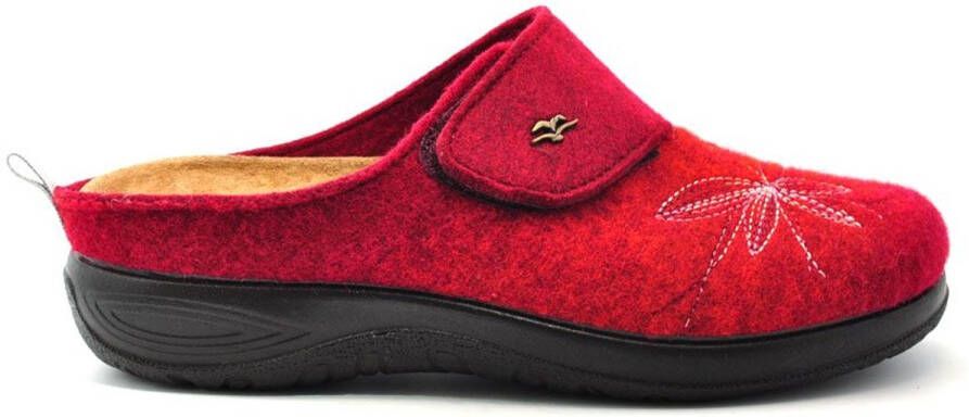 Fly FLOT Dames Pantoffels Rood