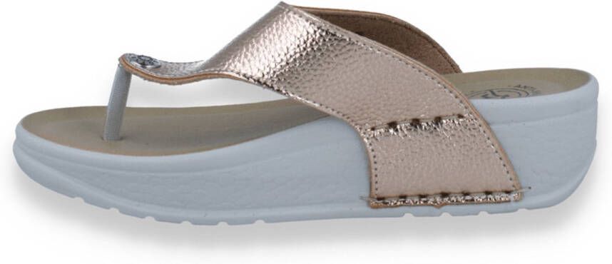 Fly FLOT Dames Slipper Rosegold