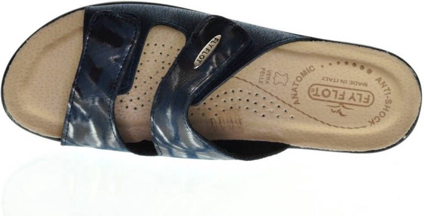 Fly FLOT Dames Slipper Velcro Blauw