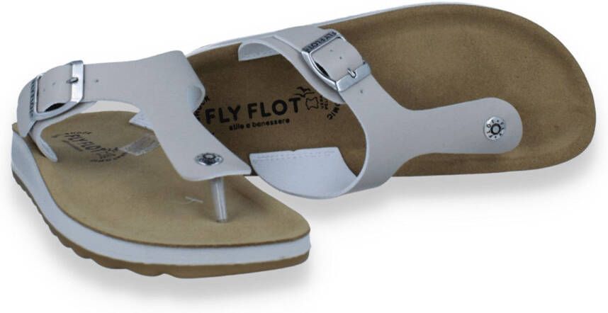 Fly FLOT Dames Teenslipper Beige