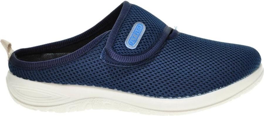 Fly FLOT Blauwe Brede Zomermuil Met Velcro Steunzolen Flyflot