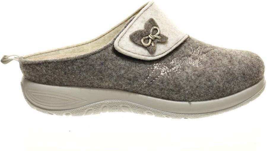 Fly FLOT Bruin Muilen Pantoffels Vilt Steunzolen