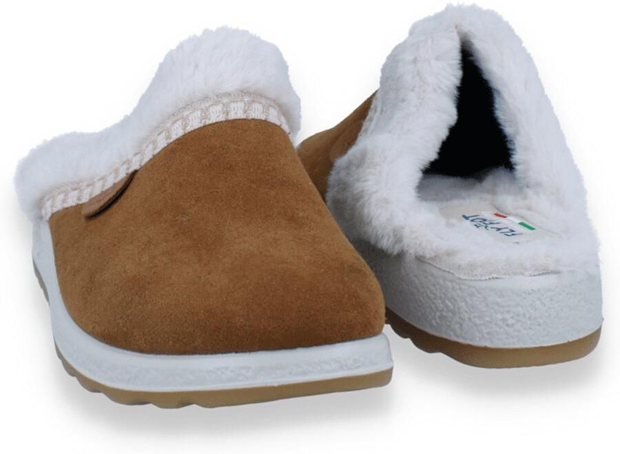 Fly FLOT Dames Pantoffel Cognac