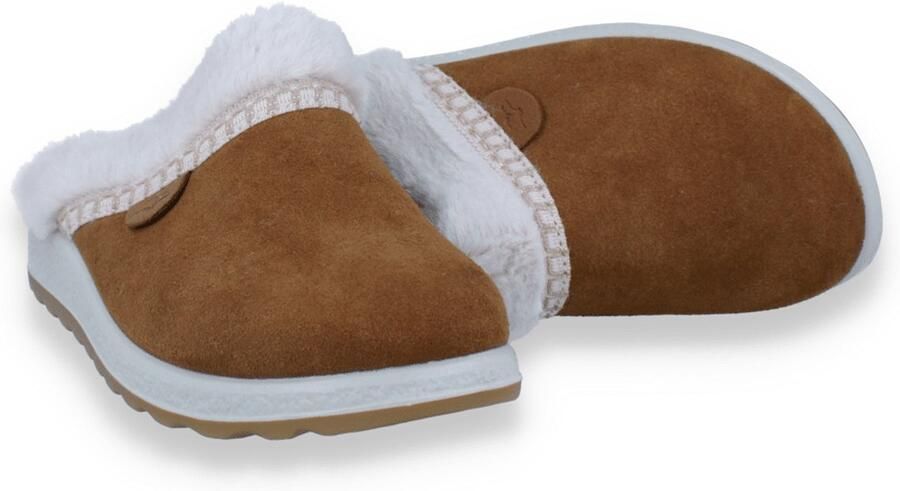 Fly FLOT Dames Pantoffel Cognac