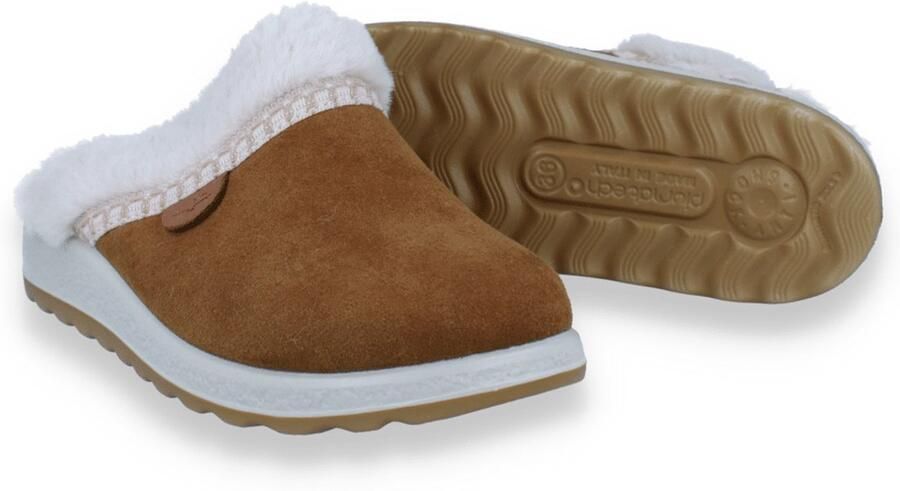 Fly FLOT Dames Pantoffel Cognac