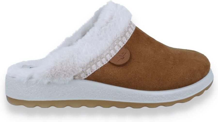 Fly FLOT Dames Pantoffel Cognac