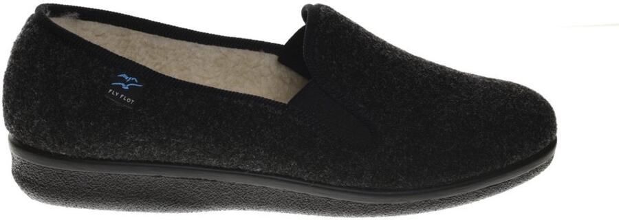 Fly FLOT Grijze Pantoffel Wolgevoerd