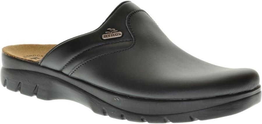 Fly FLOT Heren Muil Zwart Instapper