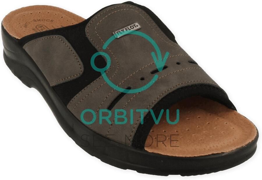 Fly FLOT Heren Pantoffel Bruin