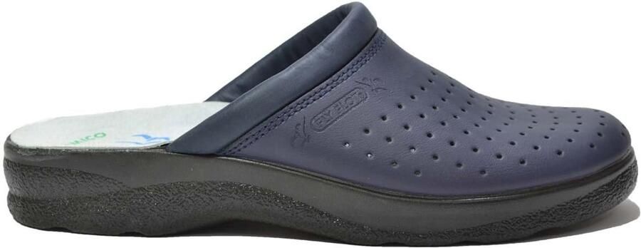 Fly FLOT Heren Pantoffels Blauw Leer