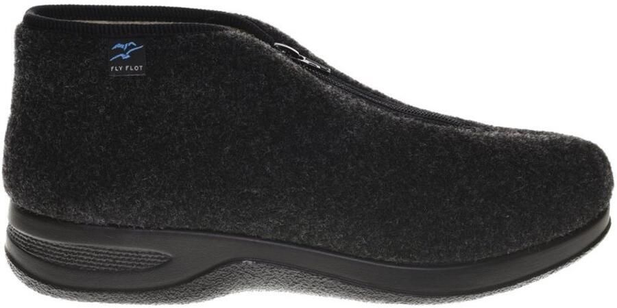 Fly FLOT Hoge Wollen Pantoffel Rits