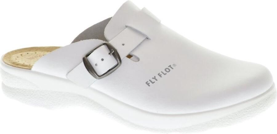 Fly FLOT Instapper Riem Wit Leder