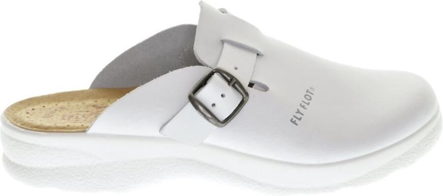 Fly FLOT Instapper Riem Wit Leder