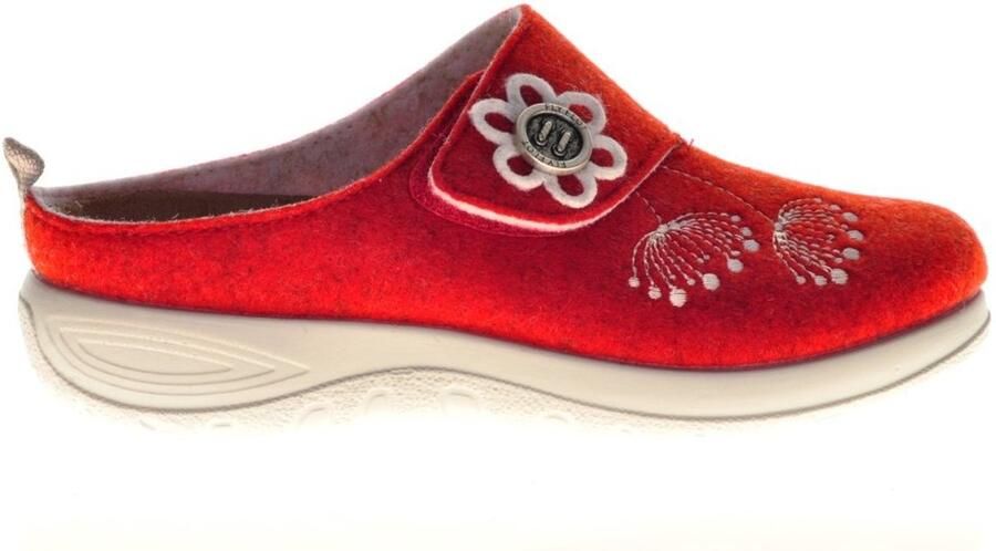 Fly FLOT Pantoffels Rood Steunzolen