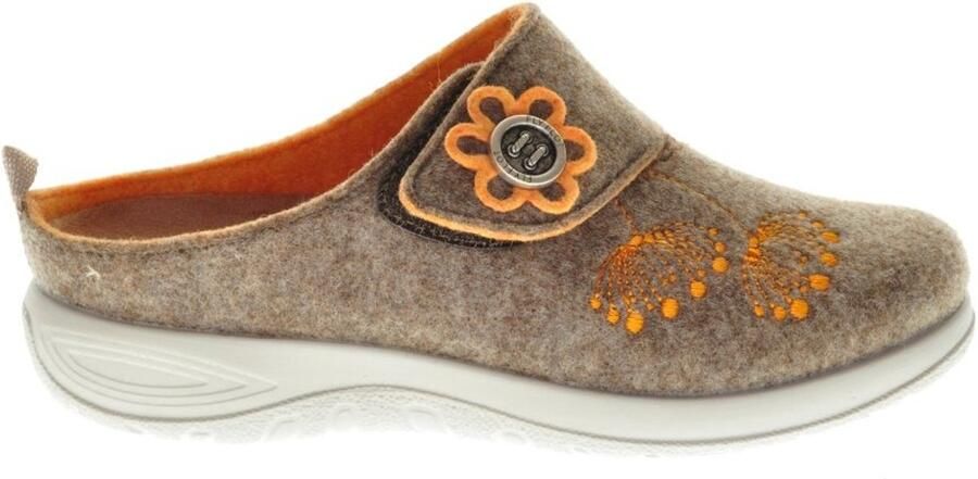 Fly FLOT Pantoffels Steunzolen Marrone