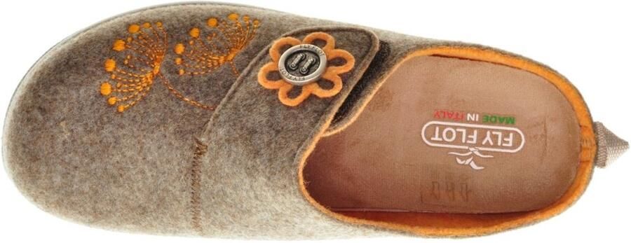 Fly FLOT Pantoffels Steunzolen Marrone