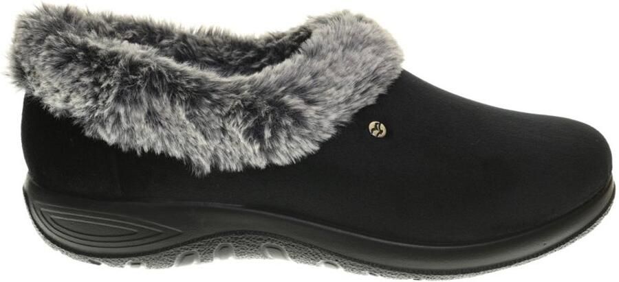 Fly FLOT Zwart Gesloten Pantoffel Wolkraag Fly