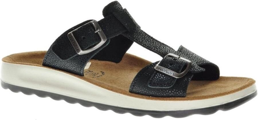 Fly FLOT Zwarte Slipper Met Gesp Instap