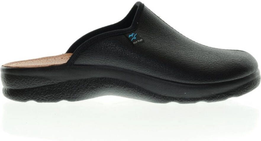Fly FLOT Herenpantoffels Zwart