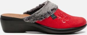 Fly FLOT Pantoffels Rood Textiel 270231 Dames Textiel