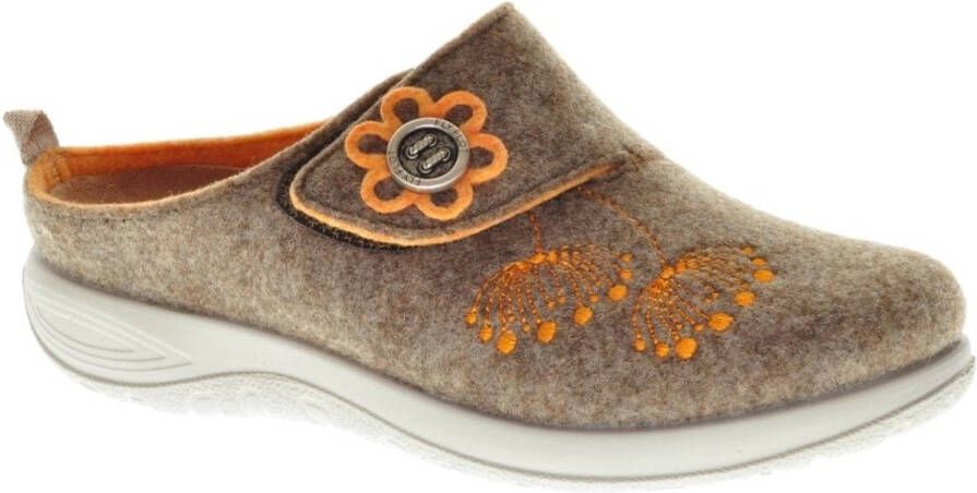 Fly FLOT Pantoffels Steunzolen Marrone