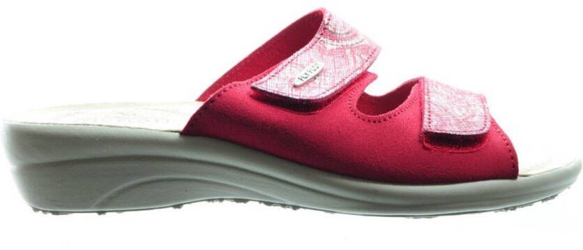 Fly FLOT Rode Lederen Slipper