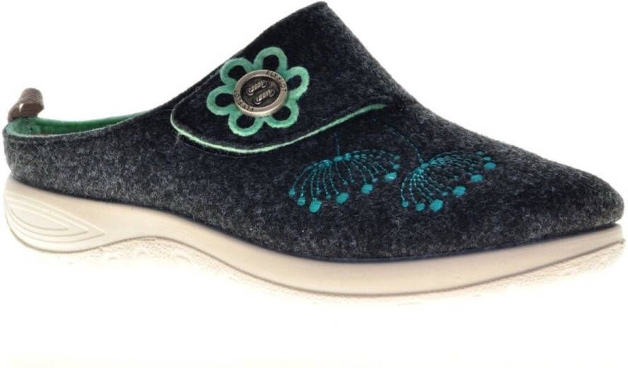 Fly FLOT Steunzolen Slipper Zwart
