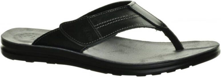 Fly FLOT Teenslipper Zwart Leder