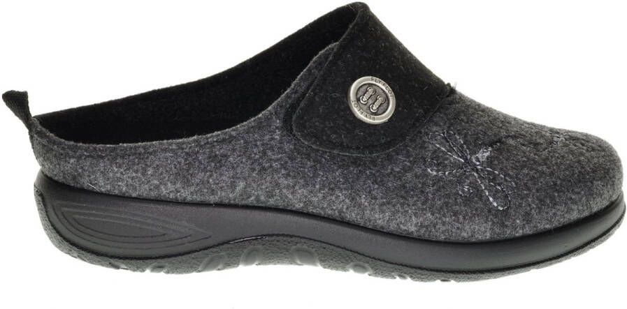 Fly FLOT Zwarte Pantoffel Steunzolen