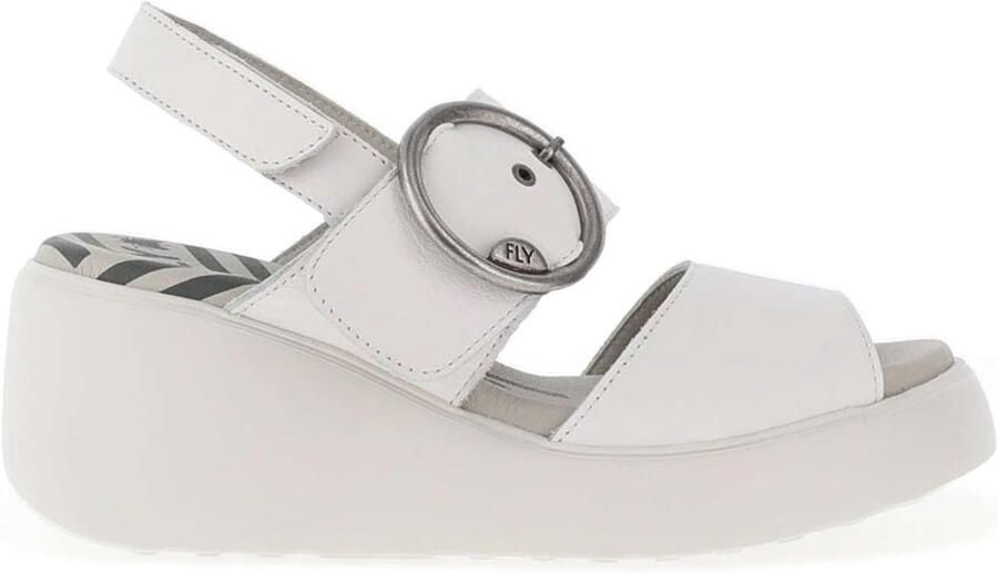 Fly London Digo939fly Dames Sandalen Wit Leer