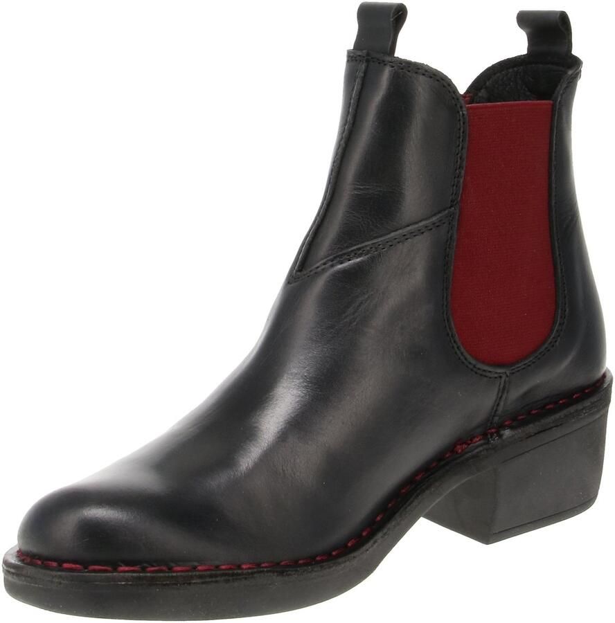 Fly London MEME030FLY Dames Enkellaarsjes Rug-Black-Brick