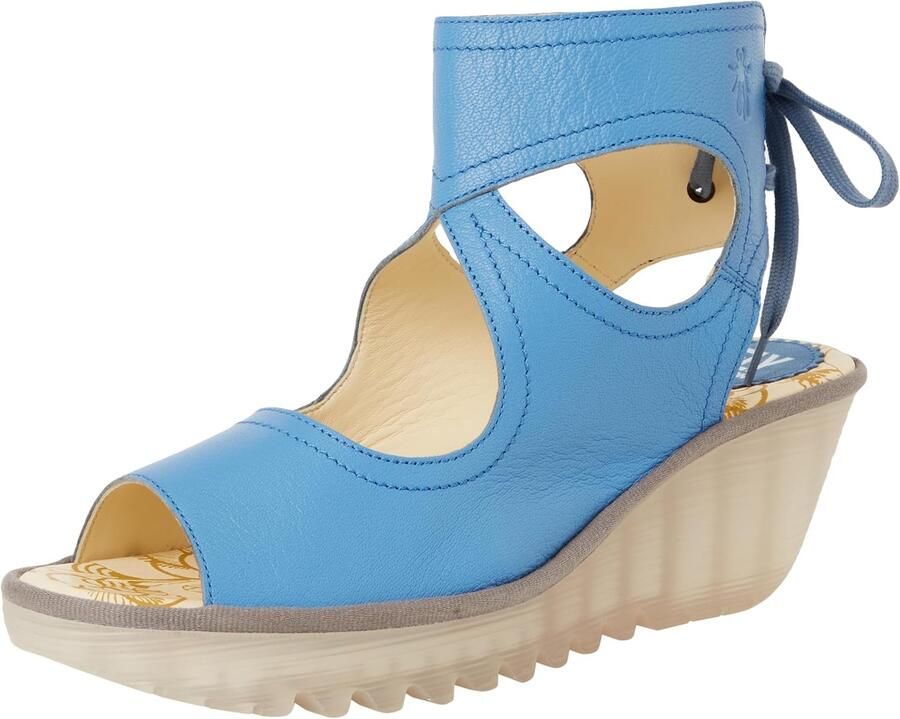 Fly London Yulp571fly Dames Sandaal Blauw Leer